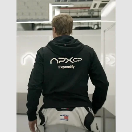 APX GP F1 Brad Pitt Black Hoodie Jacket - Danezon