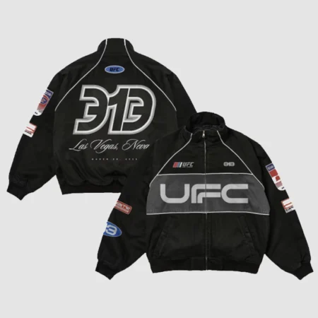 Men's Black UFC 313 Asphalt Full-Zip Jacket | UFC Jacket