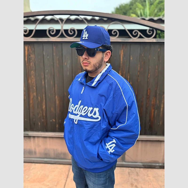 Mitchell & Ness 2005 Dodgers Dugout Jacket Blue