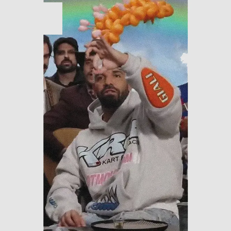 Drake Kart Riba Racing Hoodie | Drake KRR Hoodie Grey