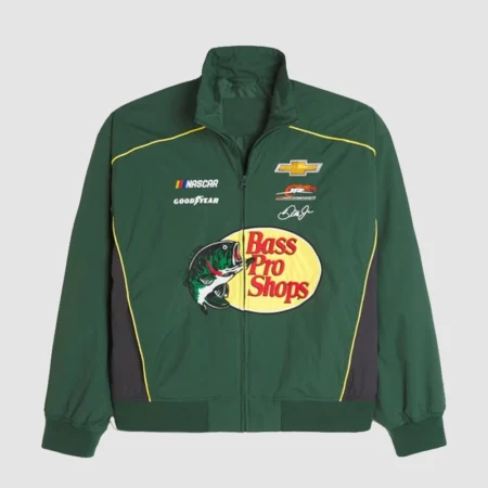 Hollister Bass Pro Shops Racing Jacket Green