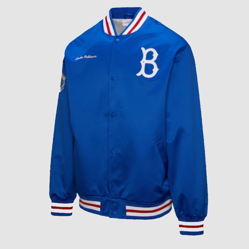 Mitchell & Ness Brooklyn Dodgers Jackie Robinson Jacket Blue