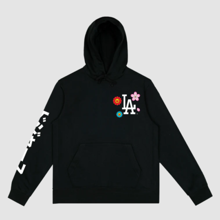 Takashi Murakami x Dodgers Unisex Hoodie Black - Danezon