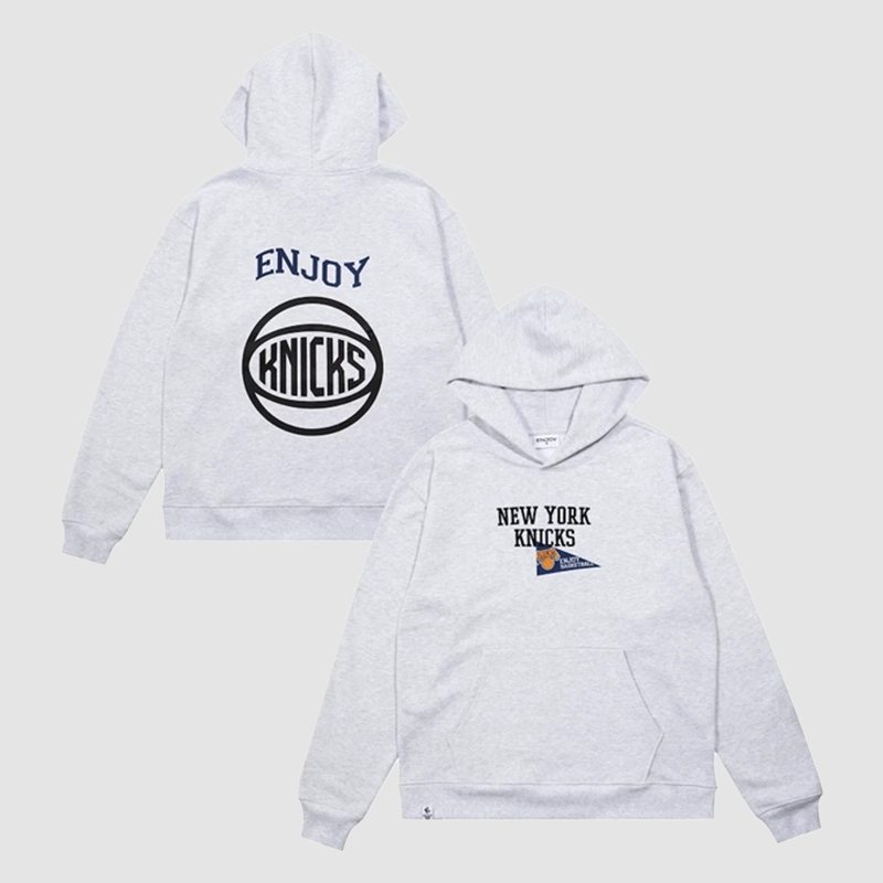 Enjoy Basketball x New York Knicks Hoodie Grey