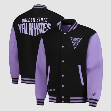 Golden State Valkyries FISLL Eclipse Varsity Jacket Black