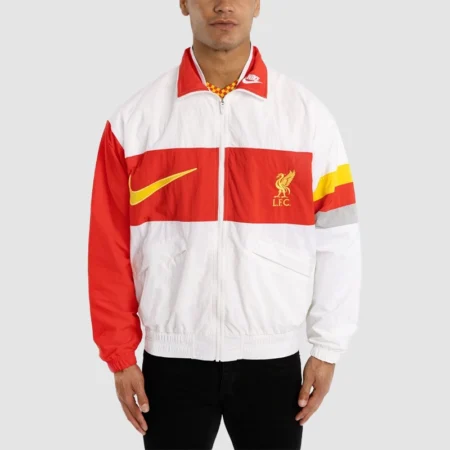 LFC Nike Mens White Heritage Jacket - ON SALE