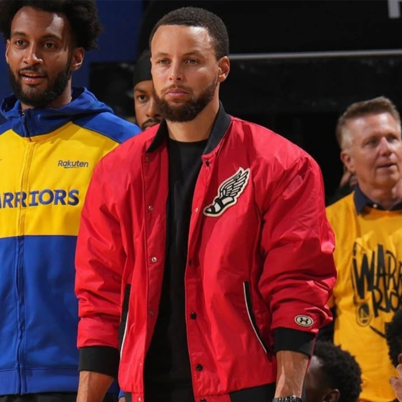 Steph Curry Red Jacket | Steph Curry Jacket Tonight
