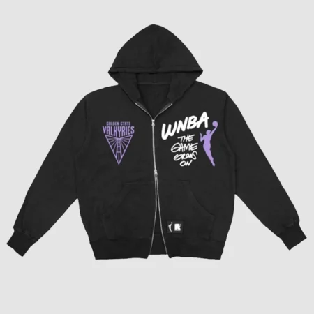 Round21 Black Golden State Valkyries Double-Zip Hoodie