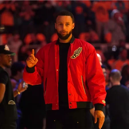 Steph Curry Red Jacket | Steph Curry Jacket Tonight