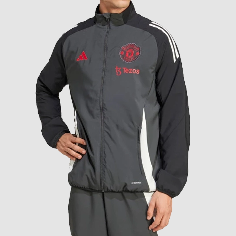 Adidas Manchester United 2025 Black Zip-up Training Jacket