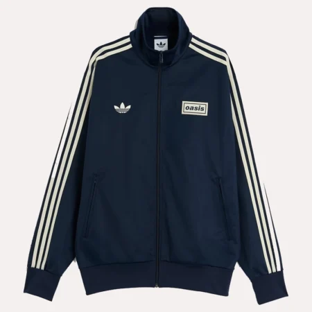 Adidas x Oasis Track Navy Blue Jacket | Oasis Adidas Track Jacket