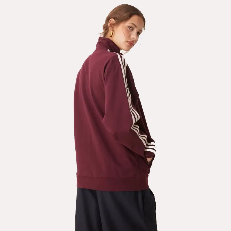 Adidas Retro Track Jacket | Burgundy Adidas Jacket – Danezon