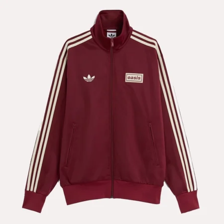 Adidas x Oasis Track Jacket | Oasis Adidas Track Jacket Maroon