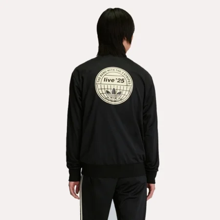 Adidas x Oasis Black Track Jacket | Black Track Top Jacket