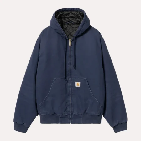 Carhartt ネイビー ジャケット S Navy Blue Carhartt Hooded Jacket - Carhartt Blue Zipper Jacket