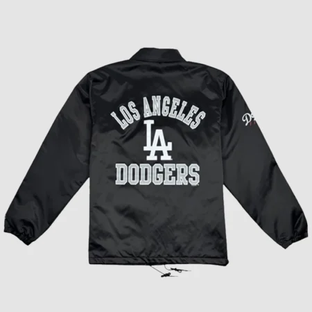 Black Los Angeles Dodgers Starter Coaches Jacket