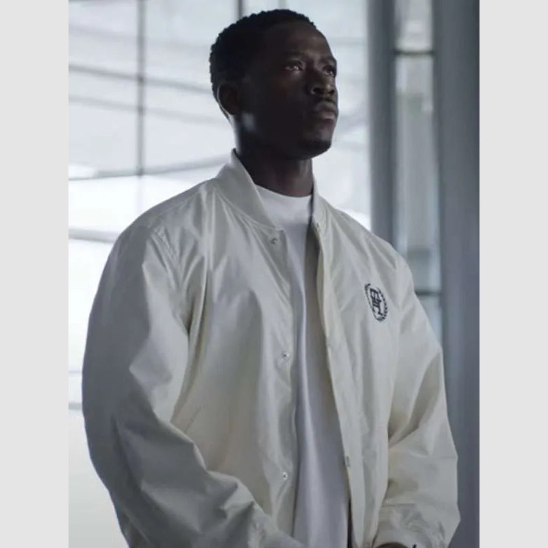 Shop Now Damson Idris F1 The Movie White Jacket - Danezon