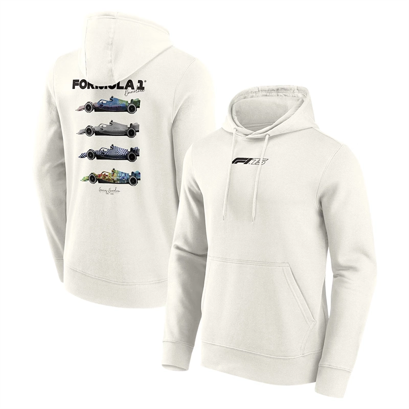 Formula 1 Barcelona Mosaics Graphic Hoodie - White