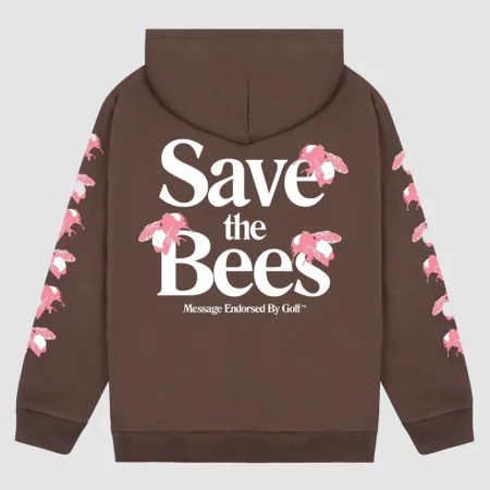 Golf Wang Save the Bees Brown Blue and Black Hoodie - Unisex