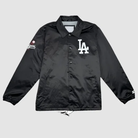 Black Los Angeles Dodgers Starter Coaches Jacket