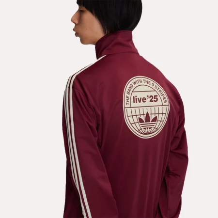 Adidas x Oasis Track Jacket | Oasis Adidas Track Jacket Maroon