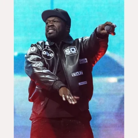 50 Cent Tottenham Hotspur Stadium Leather Jacket - Black