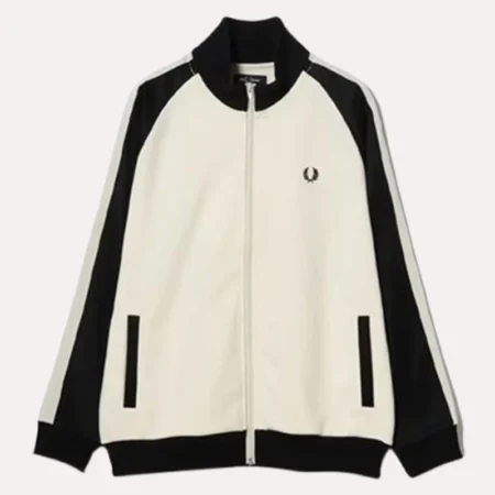 FRED PERRY BEAMS 別注　ジャケット L ホワイト/ブラック Special Edition Fred Perry x BEAMS Track Jacket