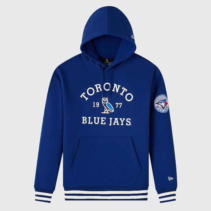 OVO x New Era x MLB Toronto Blue Jays Hoodie - Blue