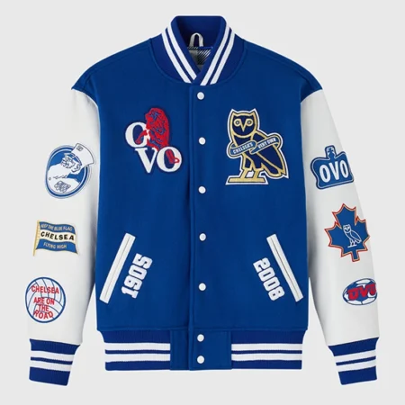 Chelsea FC Varsity Jacket | OVO x Chelsea FC Varsity Jacket