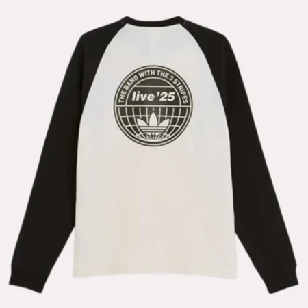 Adidas x Oasis Tour 3-Stripes Long Sleeves T-shirt - Danezon