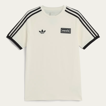 oasis Tシャツ XLサイズ 26.10.2025 Oasis x Adidas Cream T-Shirt – 3-Stripes 2025 Tour Edition