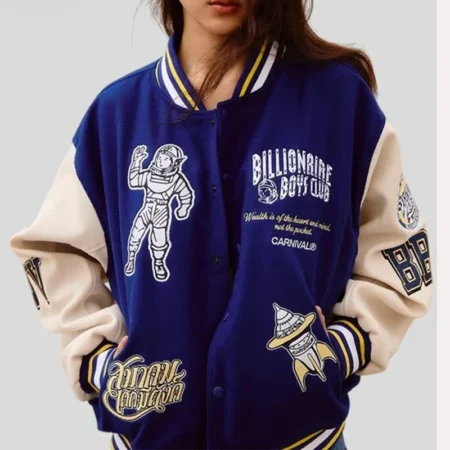 CARNIVAL x Billionaire Boys Club Varsity Jacket Blue