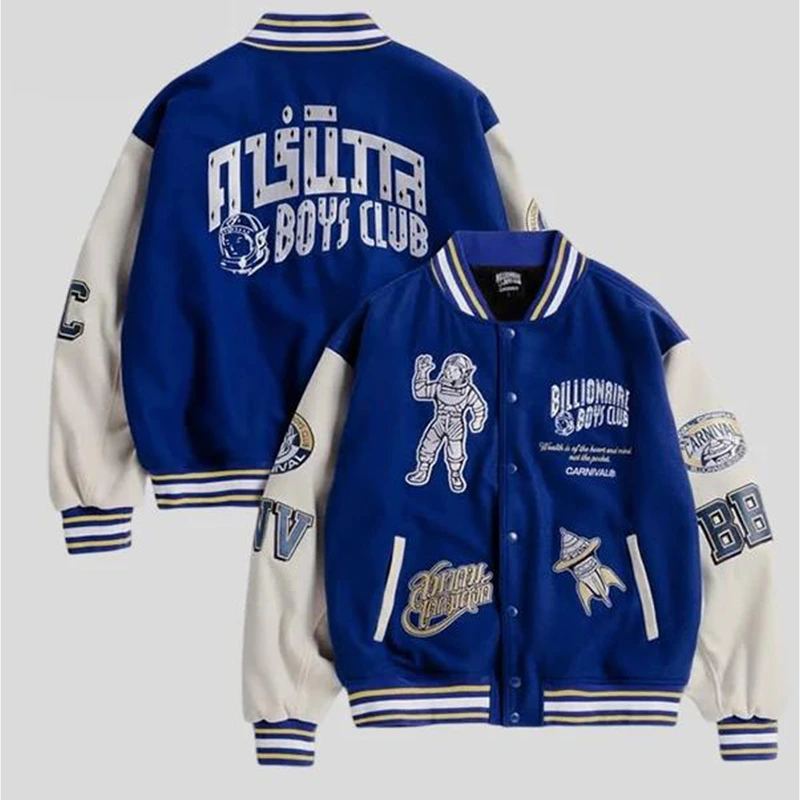 CARNIVAL x Billionaire Boys Club Varsity Jacket Blue