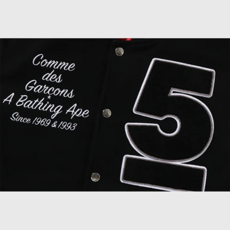 A BATHING APE x COMME des GARCONS OSAKA Varsity Jacket