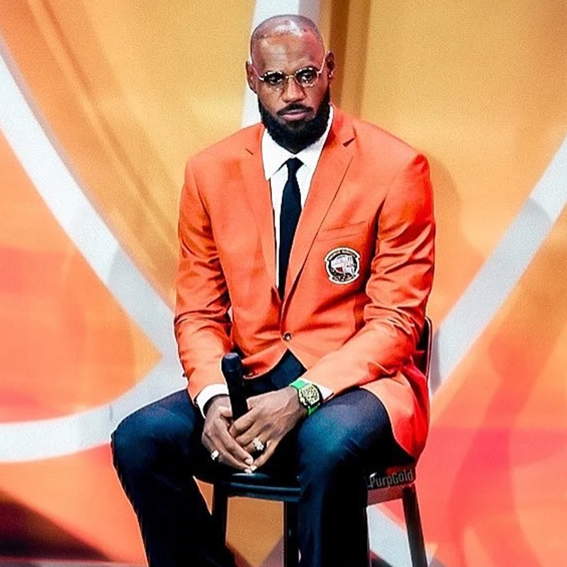 LeBron James Hall Of Fame Jacket | LeBron James Orange Jacket LeBron James Hall Of Fame Jacket | LeBron James Orange Jacket