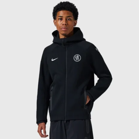 25-26 Chelsea Nike Tech Fleece Full-Zip Hoodie Jacket Black