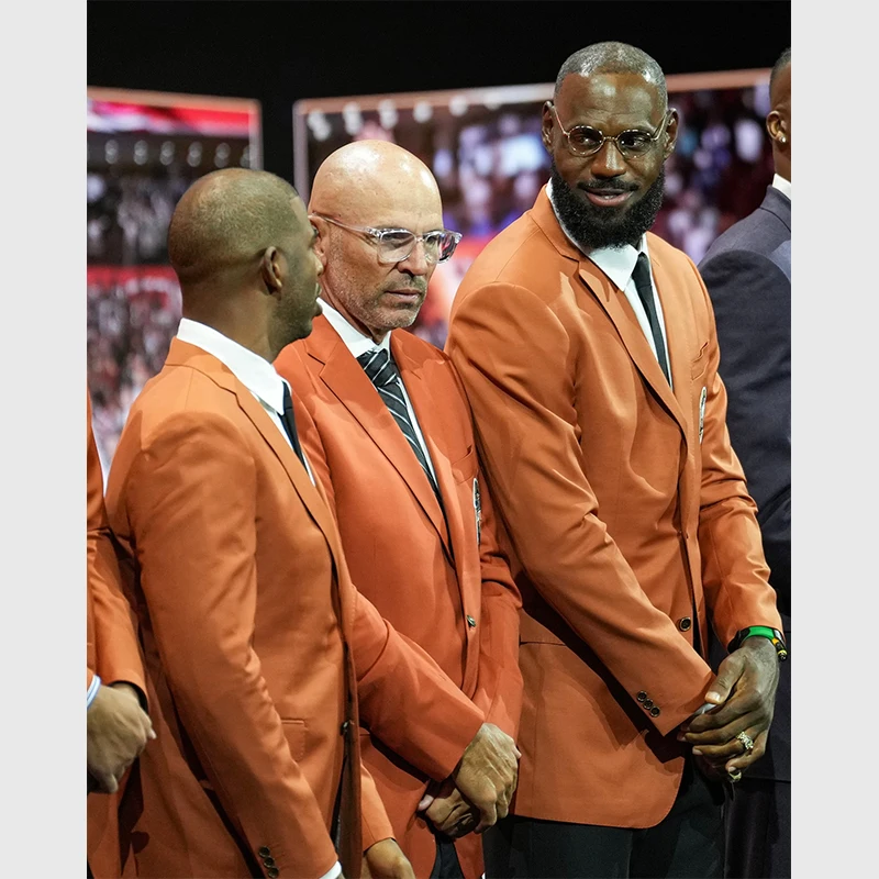 LeBron James Hall Of Fame Jacket | LeBron James Orange Jacket