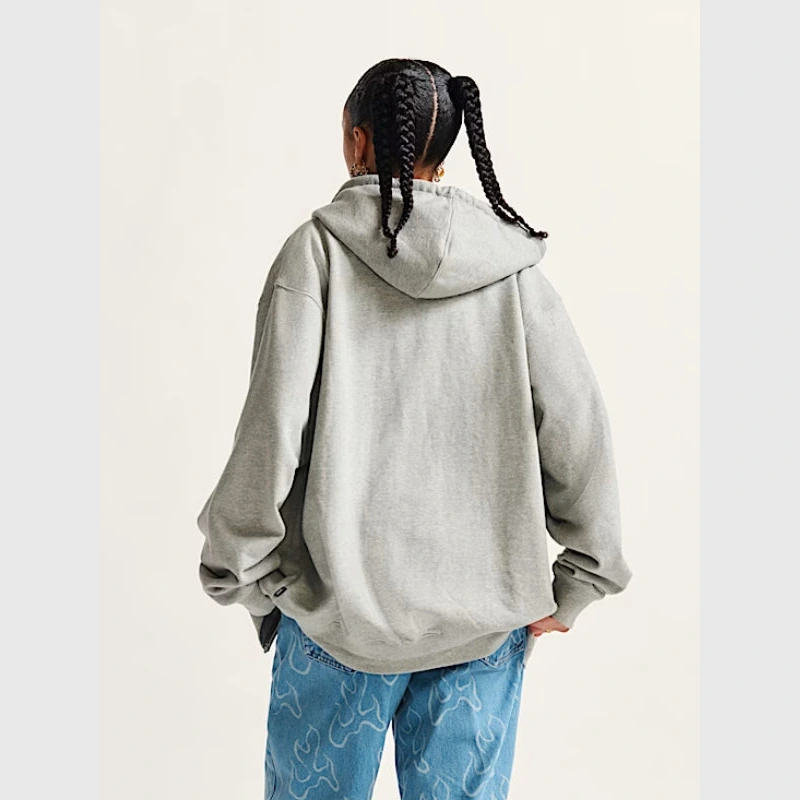 Vans Zip Up Hoodie | Vans Split Logo Zip-Up Hoodie Grey