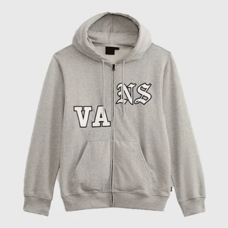 Vans Zip Up Hoodie | Vans Split Logo Zip-Up Hoodie Grey