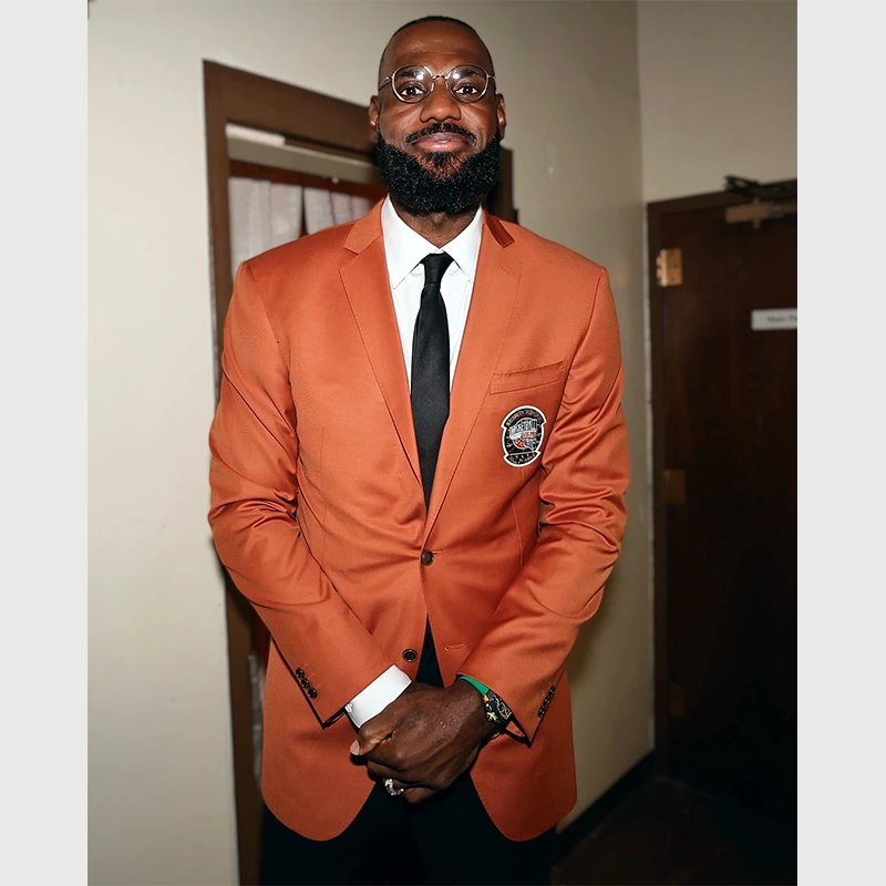 LeBron James Hall Of Fame Jacket | LeBron James Orange Jacket LeBron James Hall Of Fame Jacket | LeBron James Orange Jacket