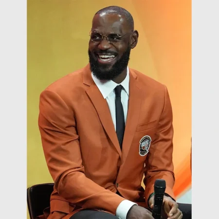 LeBron James Hall Of Fame Jacket | LeBron James Orange Jacket
