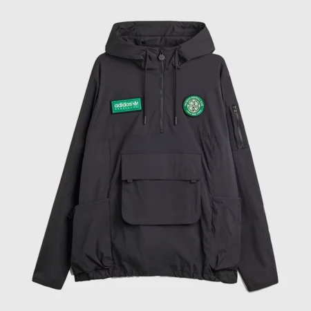 2025 Boston Celtics adidas SPZL F.C. Smock Jacket - Black
