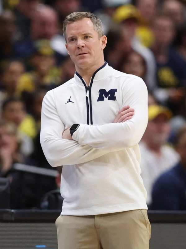 Dusty May Michigan Wolverines Half-Zip Sweatshirt in Fleece