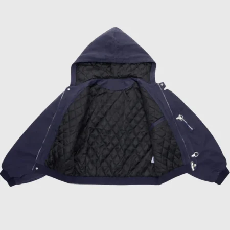Shinzo Shige 15oz Navy Canvas Clasp Bomber Jacket - Danezon