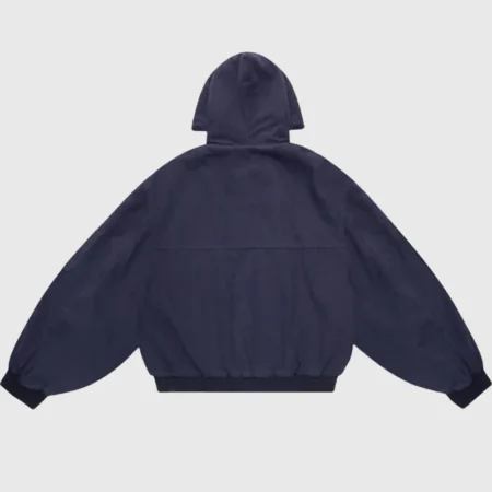 Shinzo Shige 15oz Navy Canvas Clasp Bomber Jacket - Danezon