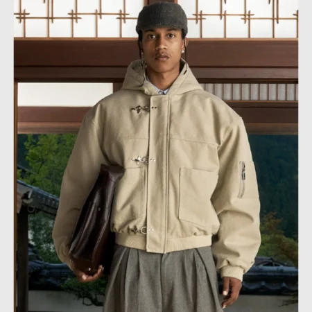 Shinzo Shige 15oz Canvas Clasp Bomber Jacket | Shinzo Jacket