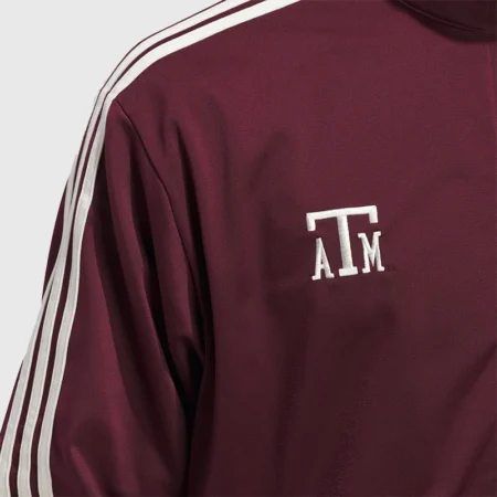 Texas A&M x Adidas Firebird Maroon Track Jacket - Danezon