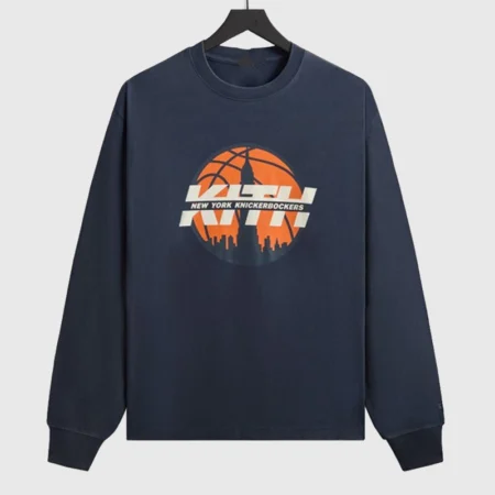 【KITH】ブルックリン限定BOXロゴ　Long Sleeve Tee Kith for the Knicks Knickerbockers Long Sleeve Quinn T-shirt