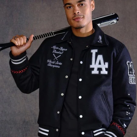 LA Dodgers Joshua Vides x Fanatics World Series Varsity Jacket