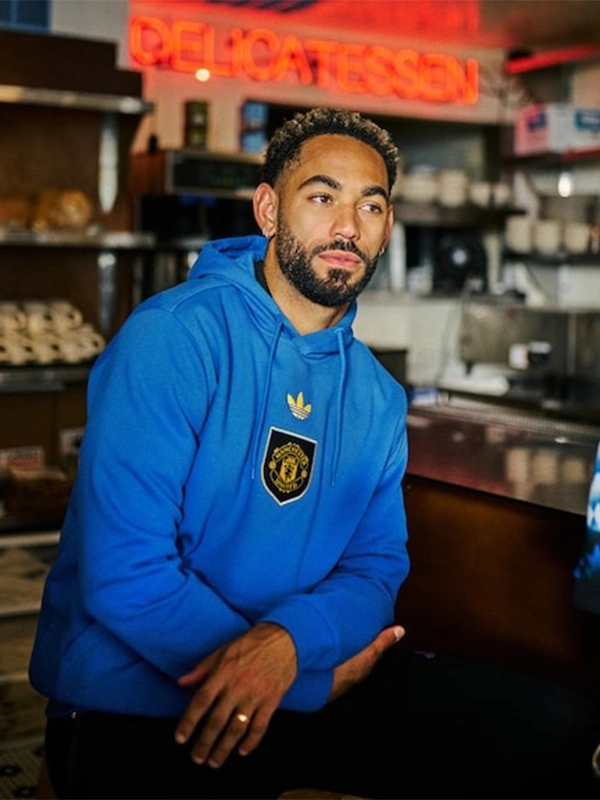 Manchester United x adidas LFSTLR Hoodie Blue